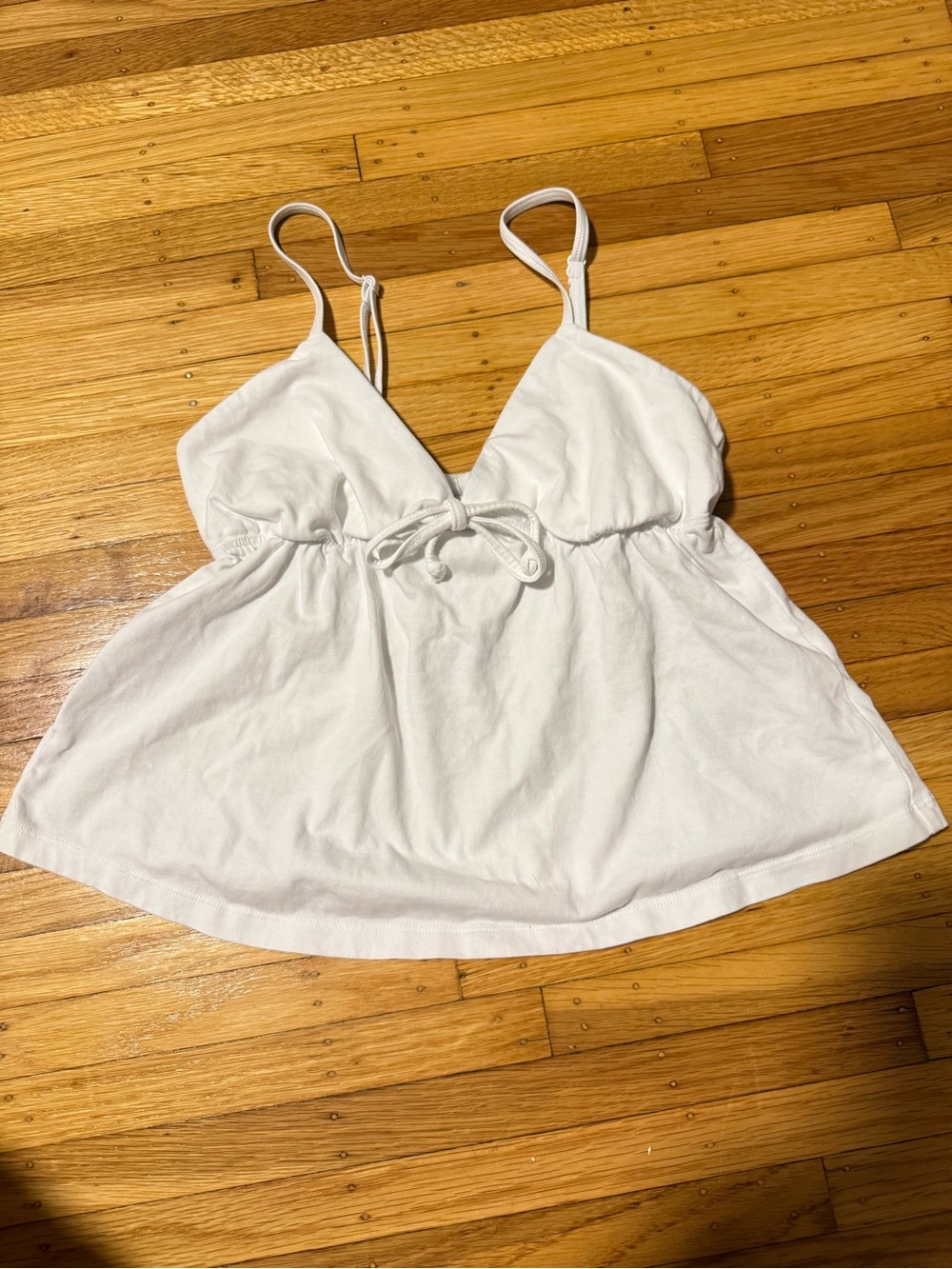 Aritzia White Women's Bra-Style Tank Top Camisole